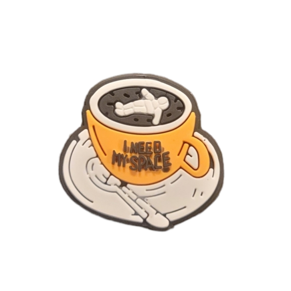NEW! I Need My Space Coffee Drink Croc Charm